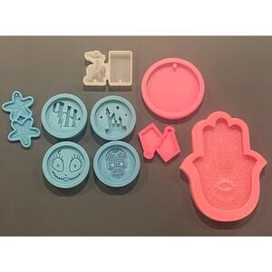 9 Resin Molds preowned‎ plenty of life left